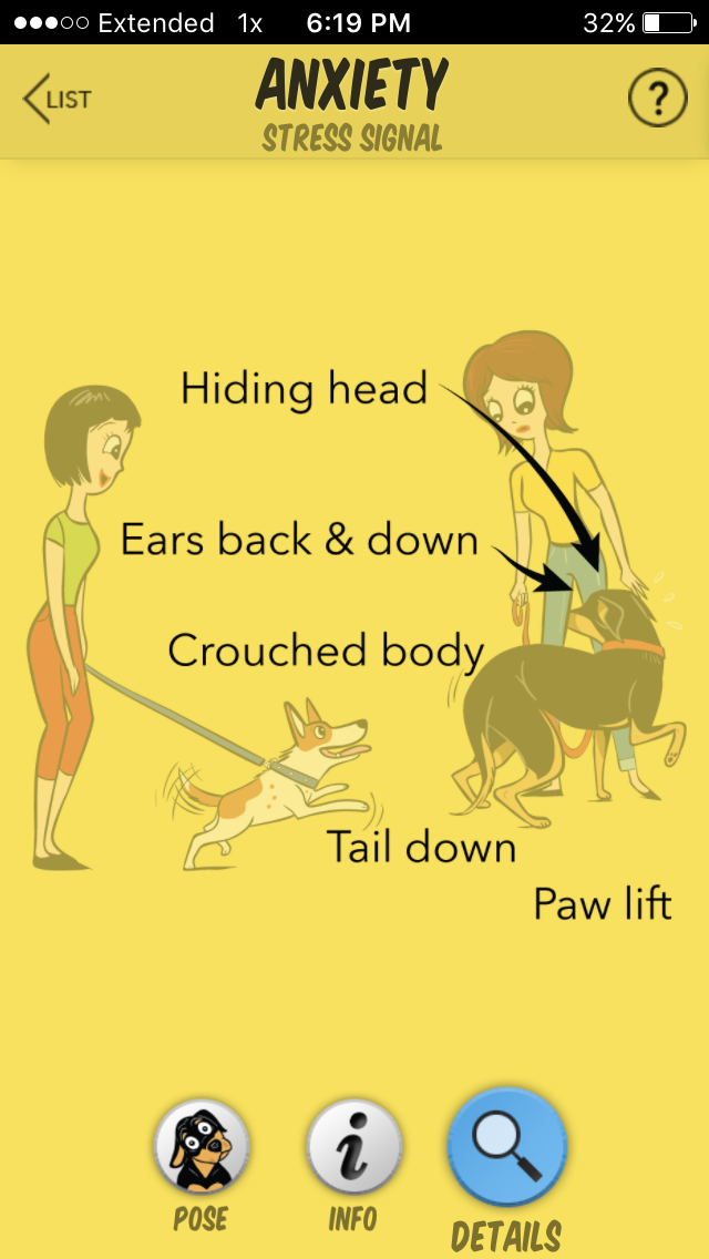 stressful dog behaviors